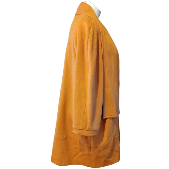 Projections Wools Blend Orange Coat Size 26W - Picture 3 of 8